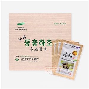 Đông trùng hạ thảo Hộp gỗ 60 gói Hàn Quốc