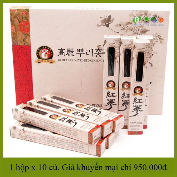 Giá hồng sâm tẩm mật ong
