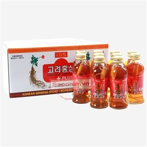 Hồng sâm nguyên củ dạng chai nước Hàn Quốc 10 chai 1200ml