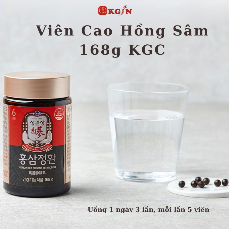 viên cao hồng sâm 168g chính hãng